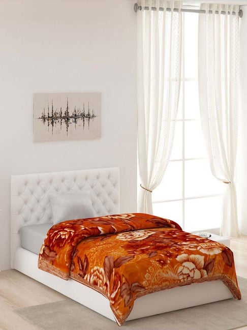 Buy Monte Carlo Multicolor Polyester 850 GSM Single Bed Winter