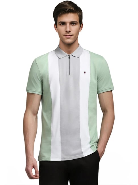 Louis Philippe green Stripes T-shirts-image-27