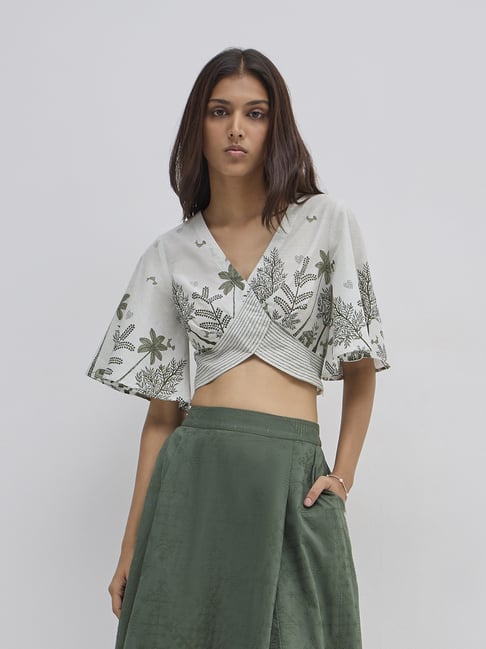 Bombay Paisley by Westside Olive Botanical Design Cotton Top
