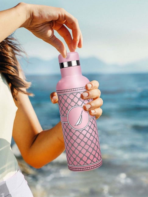 Nautica Yacht Pink White Stainless Steel Iconic Leak-Proof Thermo Flask  (500ml)