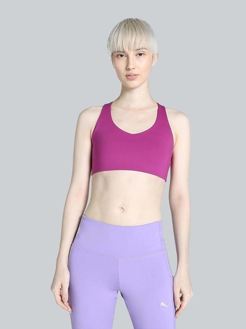 Puma Purple Plain Bra-picture-30