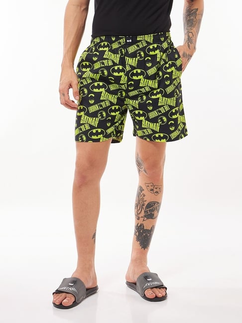Bewakoof Black Cotton Regular Fit Printed Boxers-picture-26