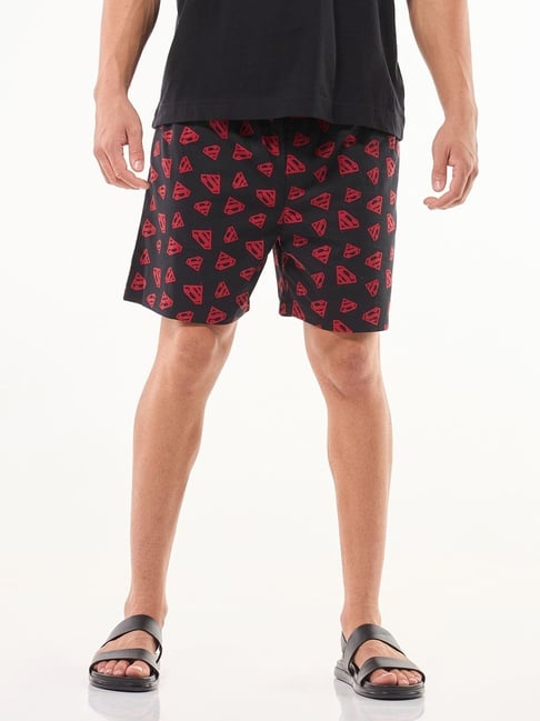 Bewakoof Black Cotton Regular Fit Printed Boxers-picture-29