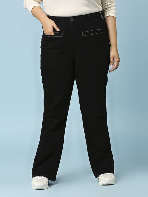 Turning Blue Black High Rise Jeans-picture-11