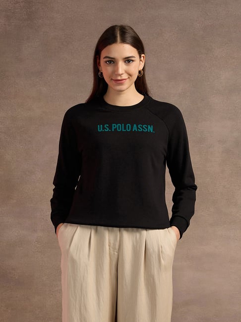 U.S. Polo Assn. Black Cotton Printed Sweatshirt-picture-42