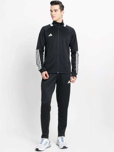 Buy Adidas Black Regular Fit Tracksuit for Mens Online Tata CLiQ