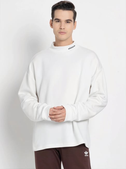 Adidas Originals White Regular Fit Sweatshirt-picture-12
