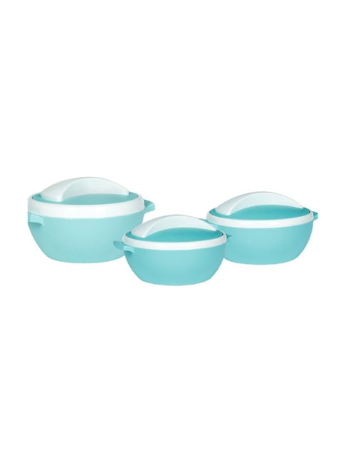 Varmora Milano Insulated Green Plastic Casserole - Set of 3