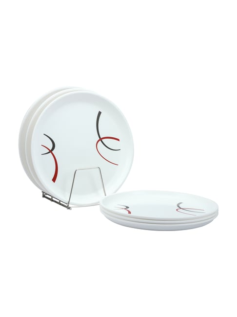 Varmora Nova White Plastic Dinner Plate - Set of 6-picture-23