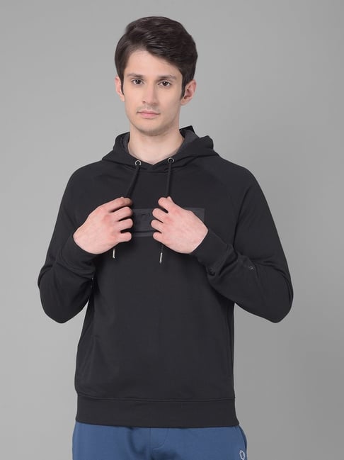Force NXT Black Cotton Regular fit Solid Hooded Sweatshirt-picture-42