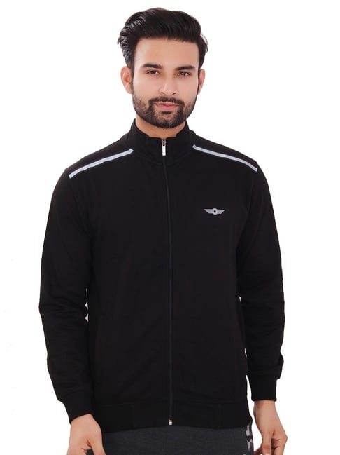 Force NXT Black Cotton Regular fit Solid Jacket-picture-18