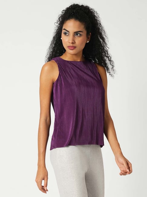 Globus Purple Regular Fit Top