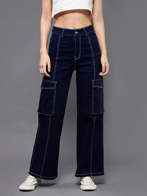 Miss Chase Black Denim Slim Fit High Rise Jeans-picture-34