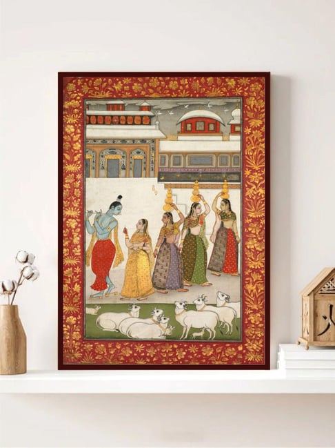 Indian Classic Art Multicolor Canvas Abstract Wall Art-picture-28