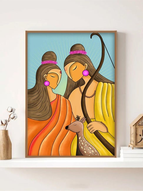 Indian Classic Art Multicolor Canvas Abstract Wall Art-picture-16