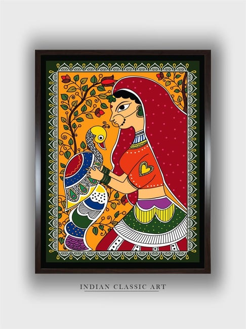 Indian Classic Art Multicolor Canvas Abstract Wall Art-picture-38