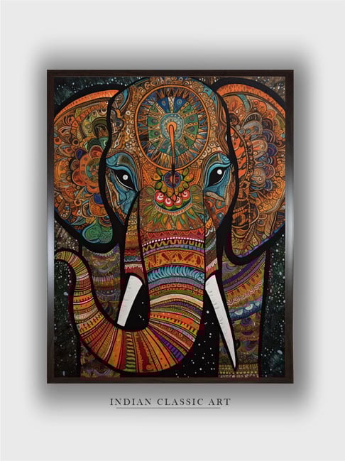 Indian Classic Art Multicolor Canvas Abstract Wall Art-picture-40