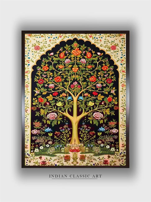 Indian Classic Art Multicolor Canvas Abstract Wall Art-picture-25