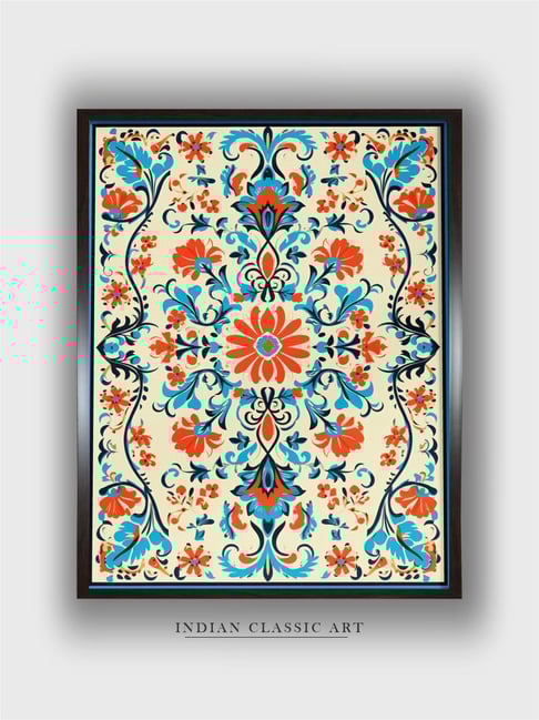 Indian Classic Art Multicolor Canvas Abstract Wall Art-picture-33