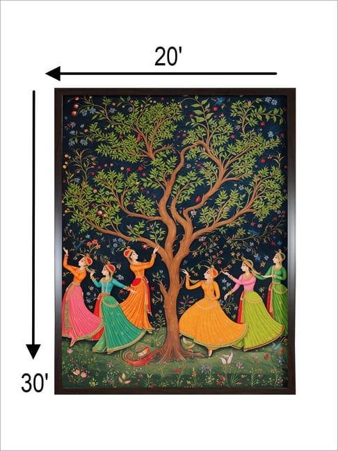 Indian Classic Art Multicolor Canvas Abstract Wall Art