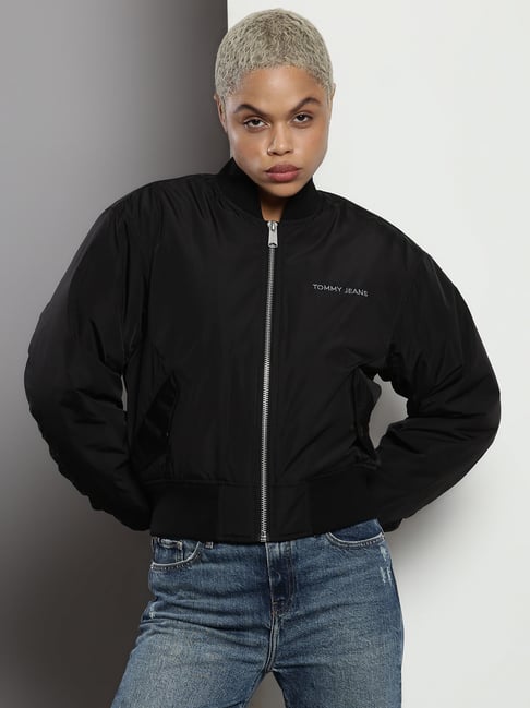 TOMMY HILFIGER Black Graphic Print Bomber Jacket-picture-21