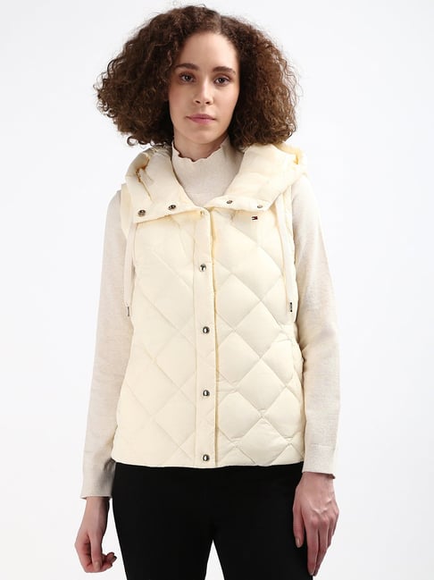 TOMMY HILFIGER Cream Regular Fit Puffer Jacket-picture-38