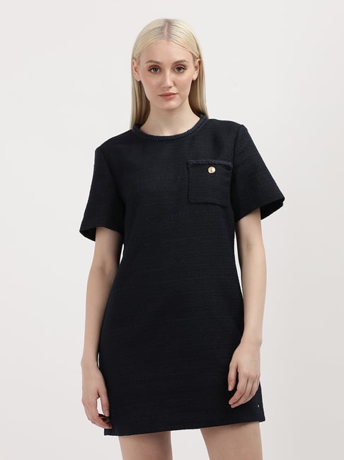 TOMMY HILFIGER Black Regular Fit A Line Dress-picture-26