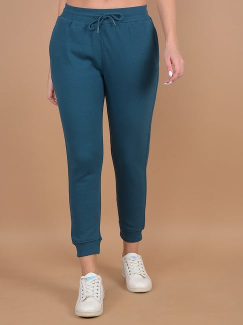 Crimsoune Club Teal Regular Fit Mid Rise Joggers-picture-24