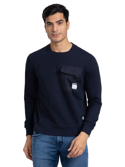Parx Blue Regular Fit Sweatshirt-picture-21