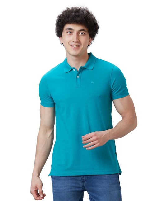 Parx Blue Regular Fit Polo T-Shirt-picture-16