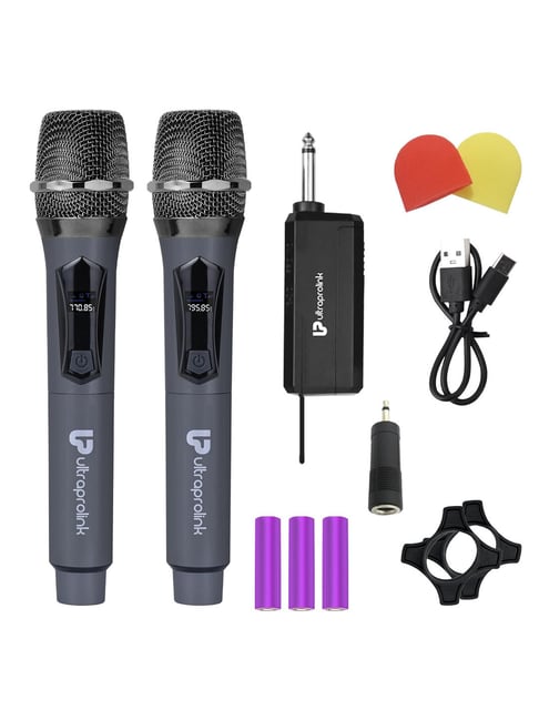 ULTRAPROLINK Dual Dynamic Wireless Microphone & Receiver Set | 50m/164ft Operating Distance UM1194-2