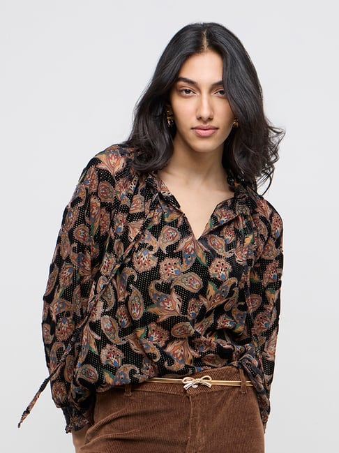 LOV by Westside Multicolour Paisley Design Top