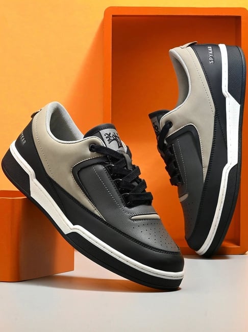 Spykar Men's DAPPER White Grey Casual Sneakers