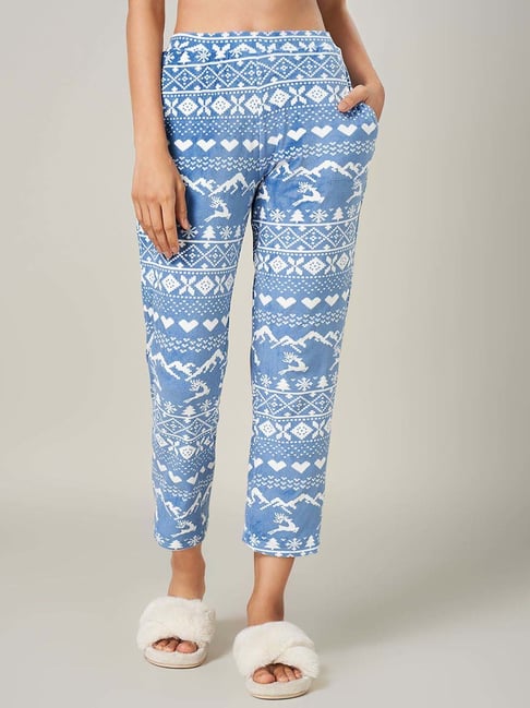 Dreamz by Pantaloons Blue & White Printed Pyjama-picture-47