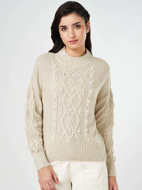 Honey by Pantaloons Grey Embellished Sweater-picture-41