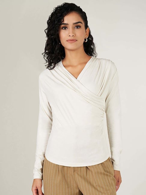 People by Pantaloons White Plain Top