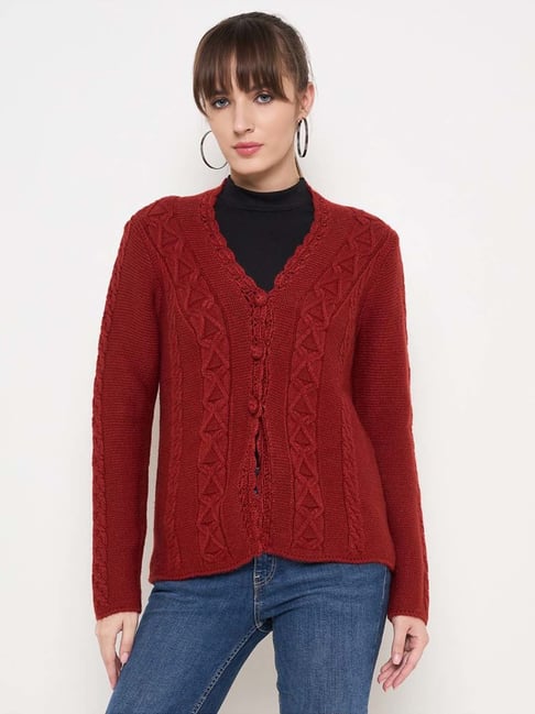MADAME Red Embroidered Sweater-picture-30