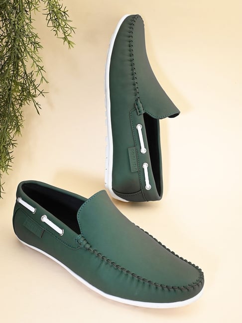 Prolific Men's Green Boat Shoes-picture-40