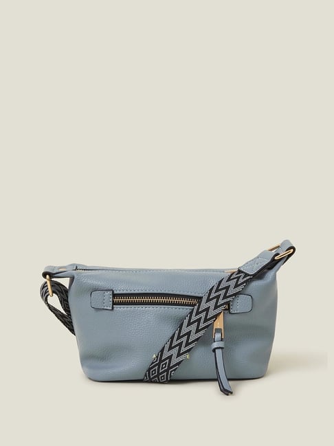 Accessorize London Blue Solid Sling Handbag-picture-32
