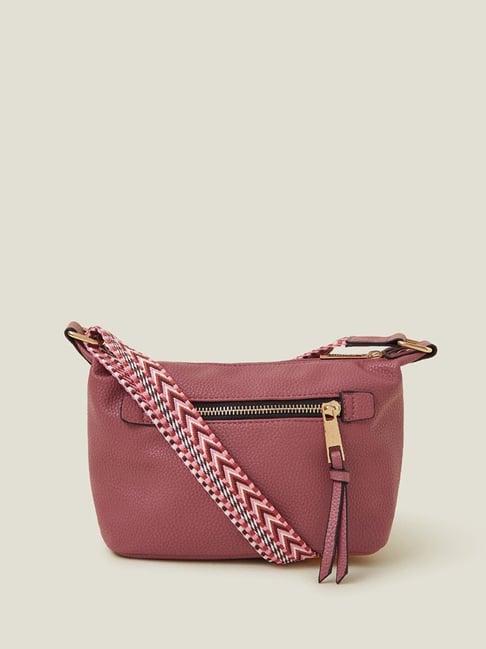 Accessorize London Pink Solid Sling Handbag-picture-21