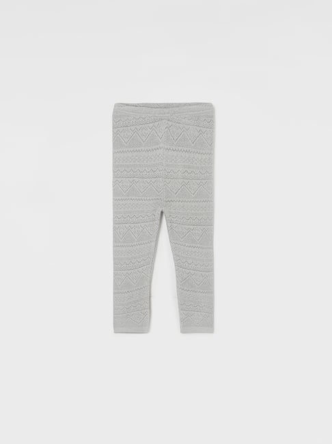 Juniors by Lifestyle Girls Grey Self Pattern Leggings-picture-38