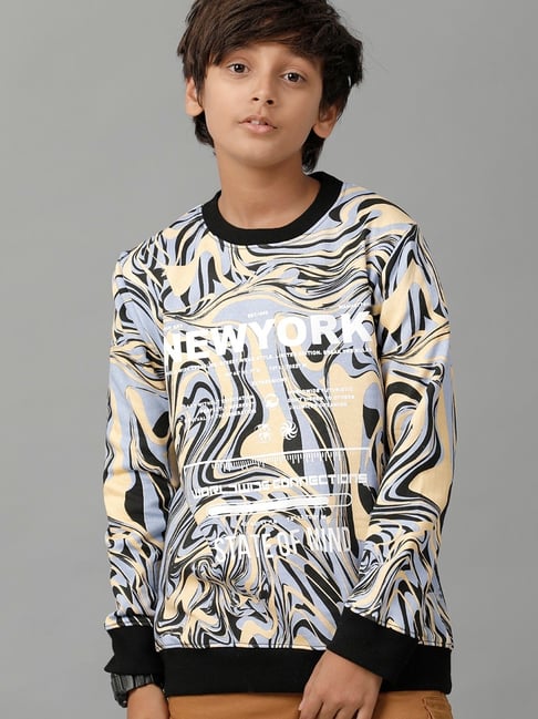 Under Fourteen Only Boys Multi Cotton Printed Sweatshirt-picture-35
