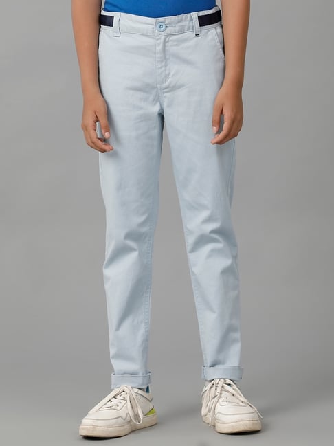 Under Fourteen Only Boys Blue Cotton Trousers-picture-43