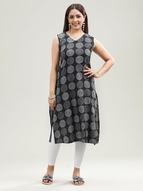Cotton Culture Black Printed Kurta-picture-12