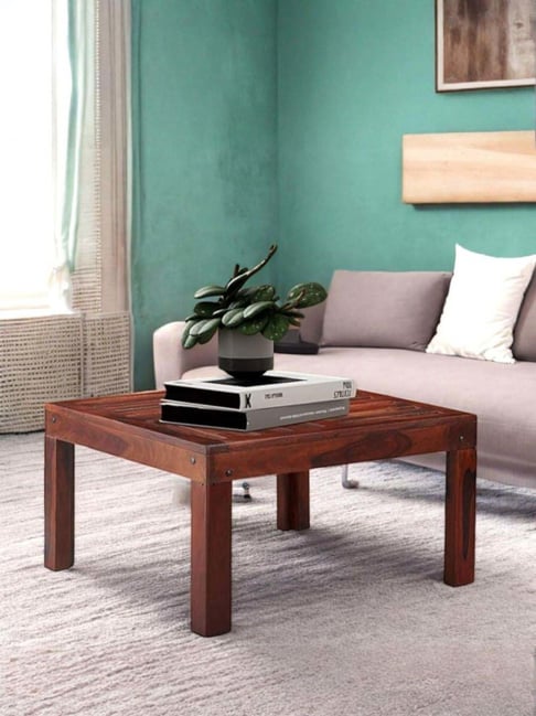 Ikiriya Sydney Brown Sheesham Wood Contemporary Coffee Table in Honey Finish-picture-39