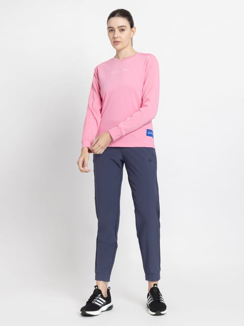 Adidas Pink Regular Fit Printed Sweatshirt-picture-19