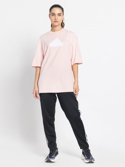 adidas Pink LOOSE Printed T-Shirt