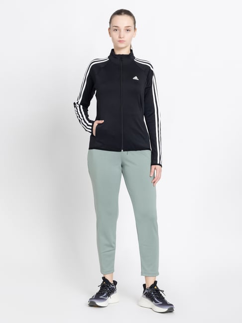 adidas Black Regular Printed Track Top