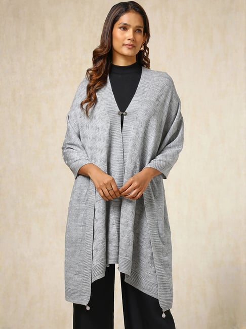 Soch Grey Woven Shawl