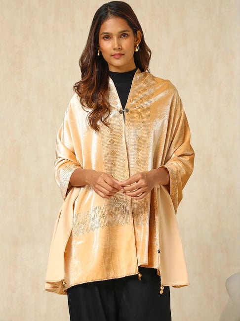Soch Golden Embellished Shawl
